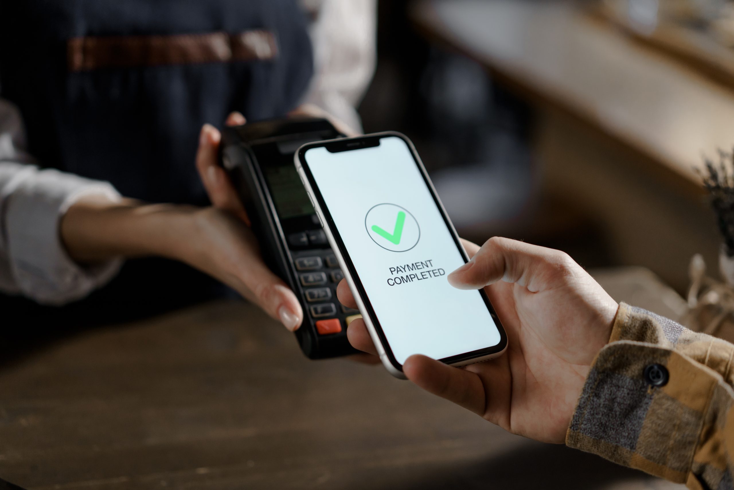 Pay,By,Cell-phone,On,Electronic,Payment,Machine,Or,Card,Reader.